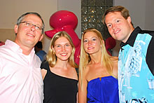 photo of Michael Caputo, Maryna Caputo, Nichole Fitzgerald & husband by Tom Stepp