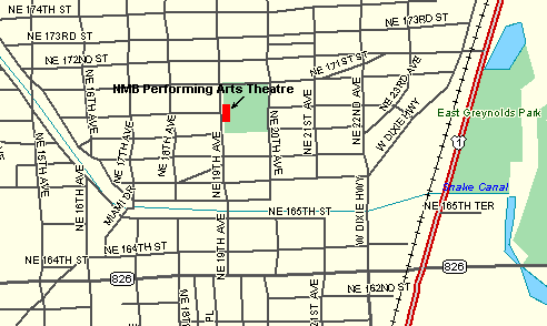 map to north miami beach performing arts theatre